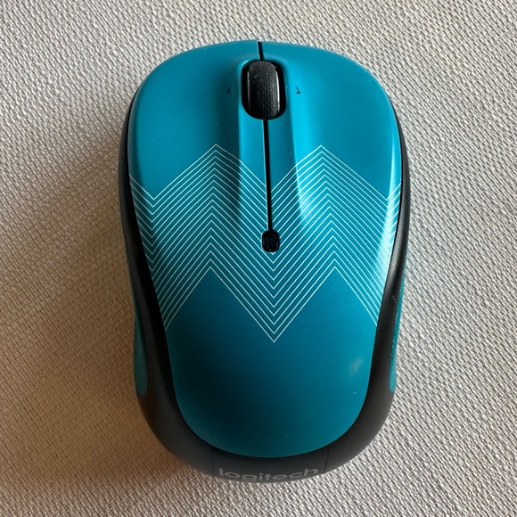 4/$16 📚 Logitech M325c Wireless Optical Mouse Teal Zigzag - Picture 10 of 11